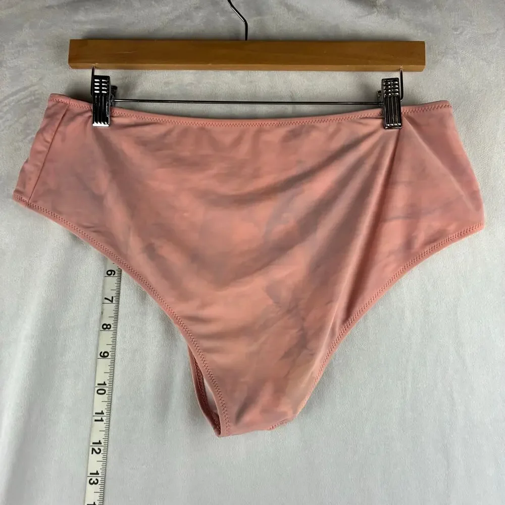 Beach Sissi Pink Swim Bikini Bottoms Womens XL Pool Beach Island Resort READ